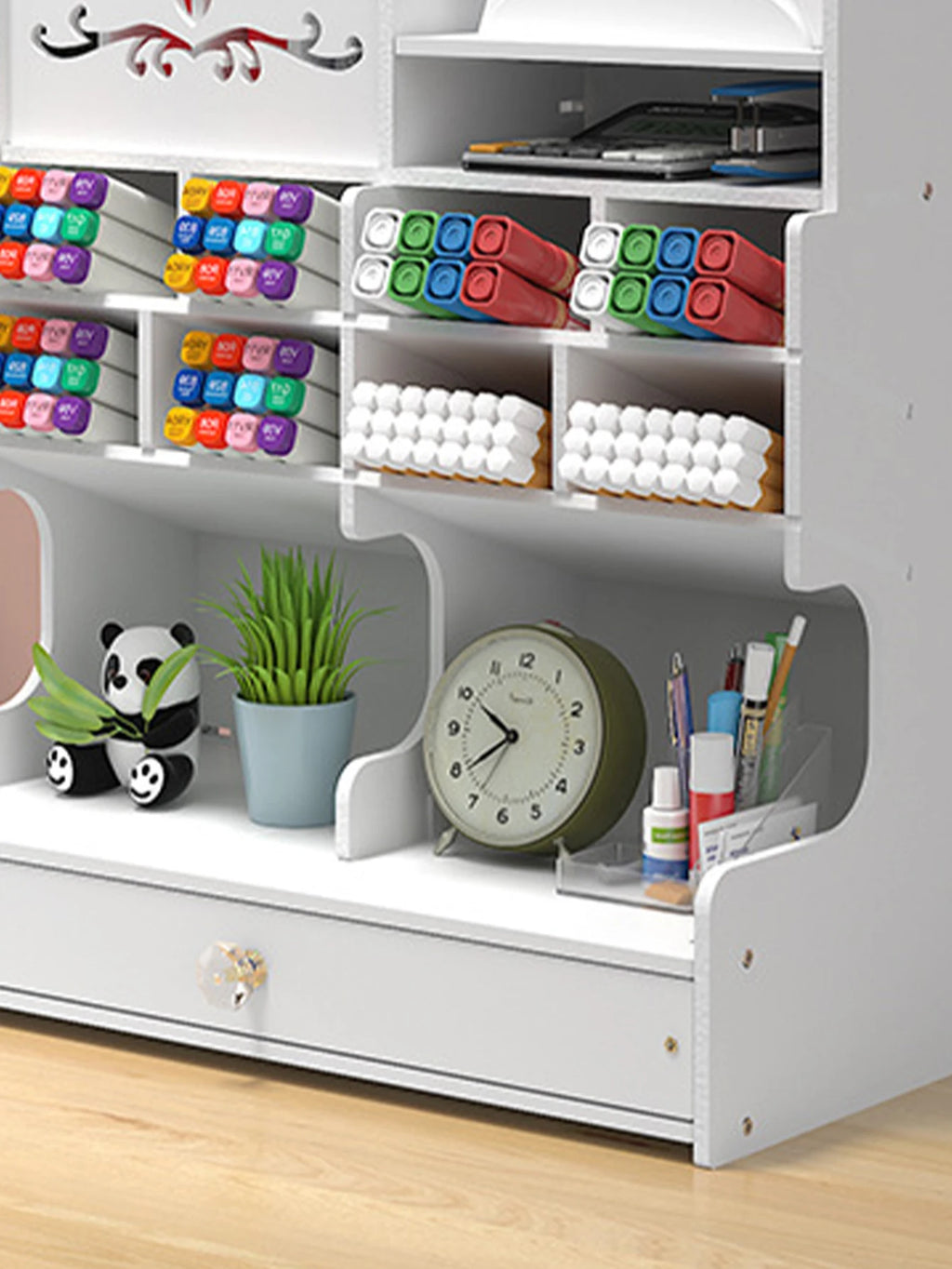 Desktop Pen Holder with Drawer | Multifunctional Desk Organizer Desk Pen Organizer Richie's