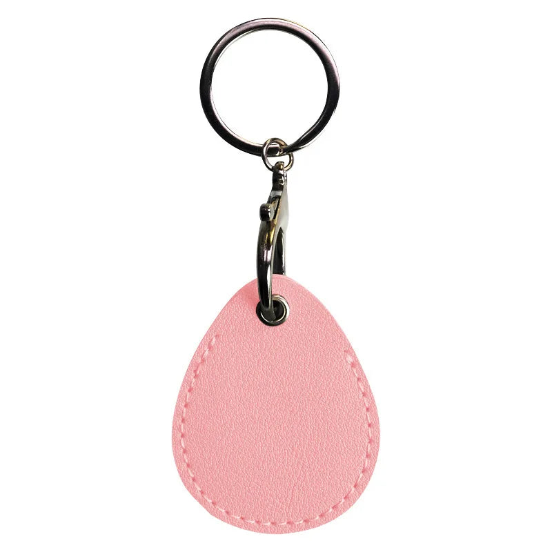 PU Leather Mini Card Holder Keychain – ID & Access Card Case