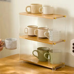 Acrylic Cup Storage Rack – Dust-Proof Tabletop Display Shelf Cup Storage Rack Richie's
