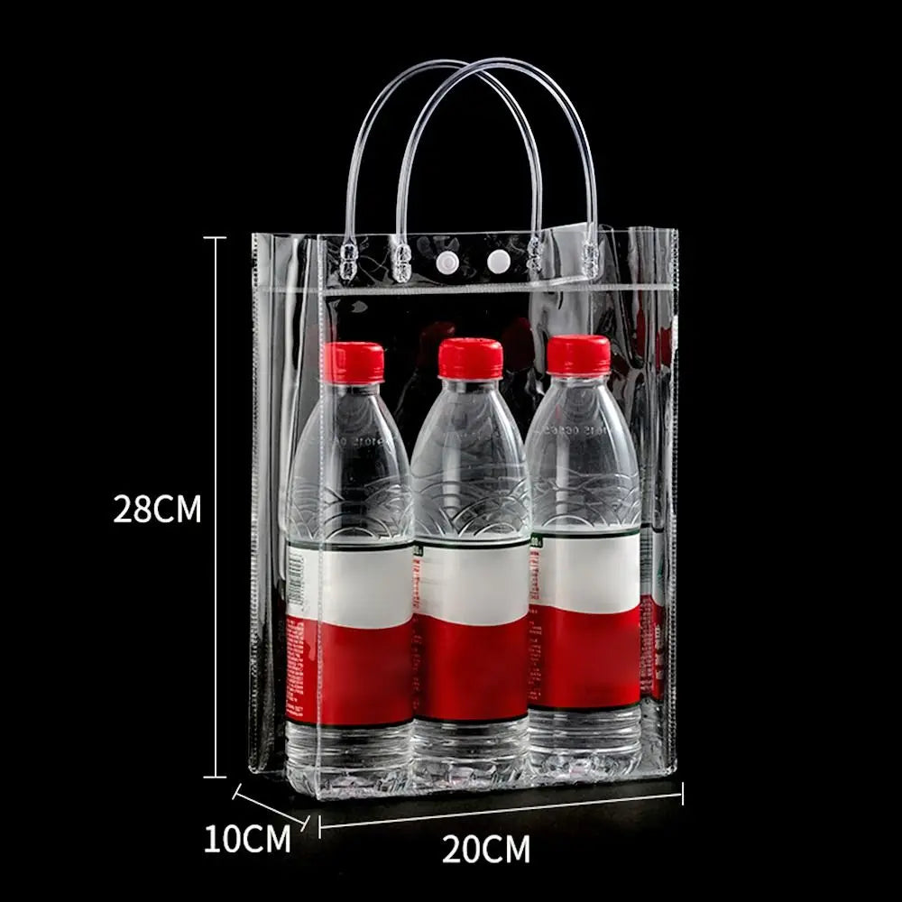 Clear PVC Jelly Handbag – Large Capacity Transparent Gift Bag PVC Jelly Handbag Richie's 20x10x28cm -