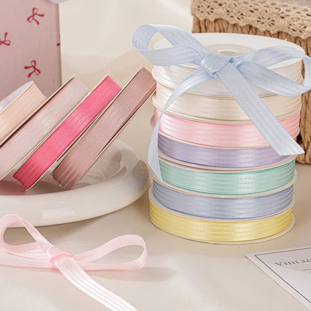 2.5cm Double-Sided Satin Ribbon – DIY Bows & Gift Wrapping Satin Craft Ribbon Richie's