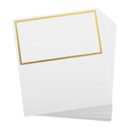 100Pcs Gold Foil Blank Tent Name Cards for Weddings & Parties Table Place Cards Richie's