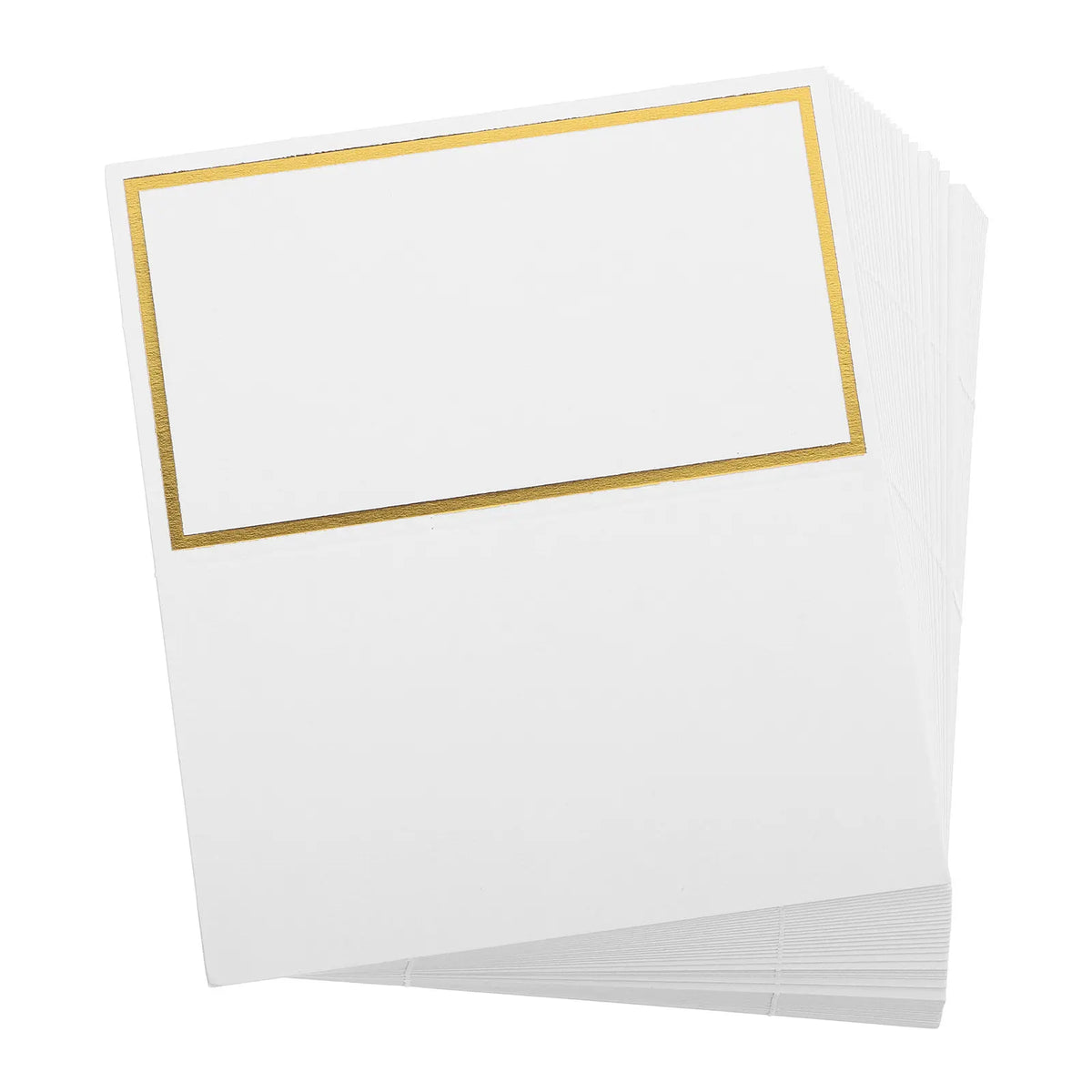 100Pcs Gold Foil Blank Tent Name Cards for Weddings & Parties Table Place Cards Richie's