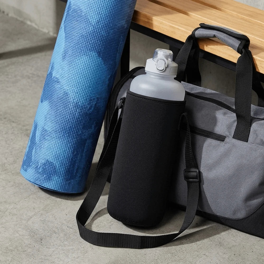 Neoprene Water Bottle Sleeve with Adjustable Carry Strap Bottle Sleeve Carrier Richie's