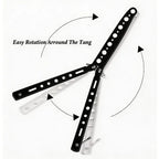 Stainless Steel Butterfly Trainer Knife – Balisong Flip Practice Butterfly Knife Trainer Richie's