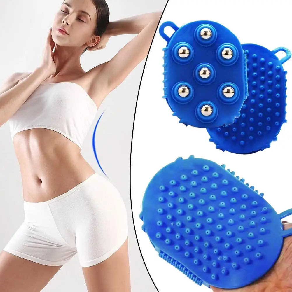 Double-Sided Steel Ball Massage Brush – Body Massager Tool Body Massage Brush Richie's