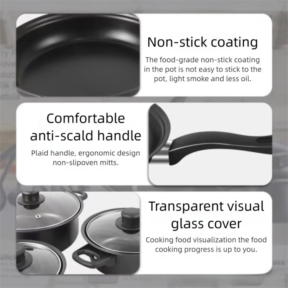 13-Piece Maifanstone Non-Stick Cookware Set – Pots & Pans Non-Stick Cookware Set Richie's