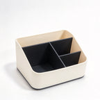 4-Slot Desk Storage Rack – Multi-Grid Office Organizer Beige Desk Organizer Richie's