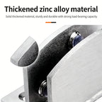 Punch-Free Cabinet Glass Hinge Clamp – Zinc Alloy Door Hinge Cabinet Glass Hinge Richie's
