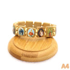 Wood Prayer Bead Bracelet – Religious Icon Drip Oil Finish Prayer Bead Bracelet Richie's A4