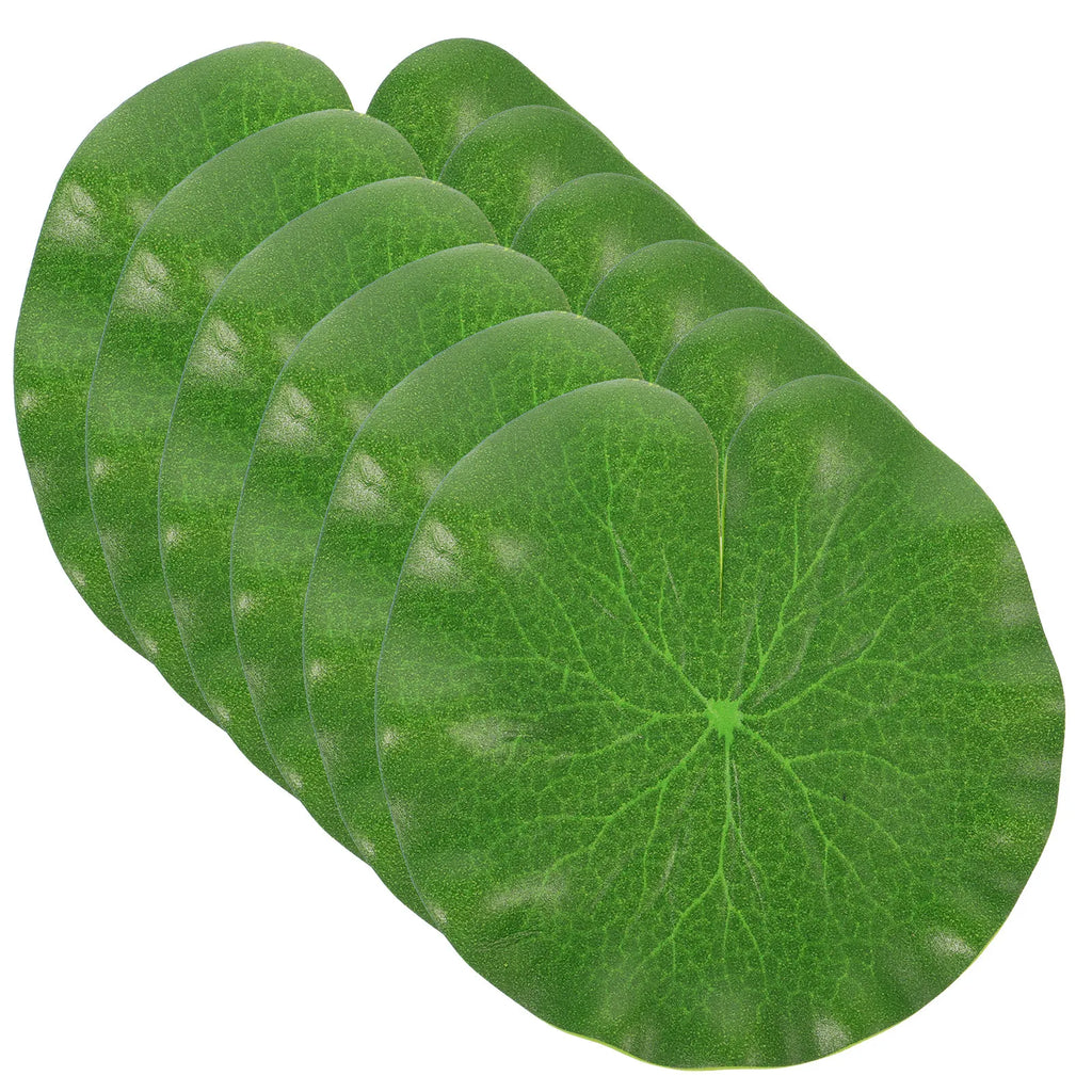 6-Pack Artificial Floating Lotus Leaves – Aquarium & Pond Decor Aquarium Pond Decor Richie's