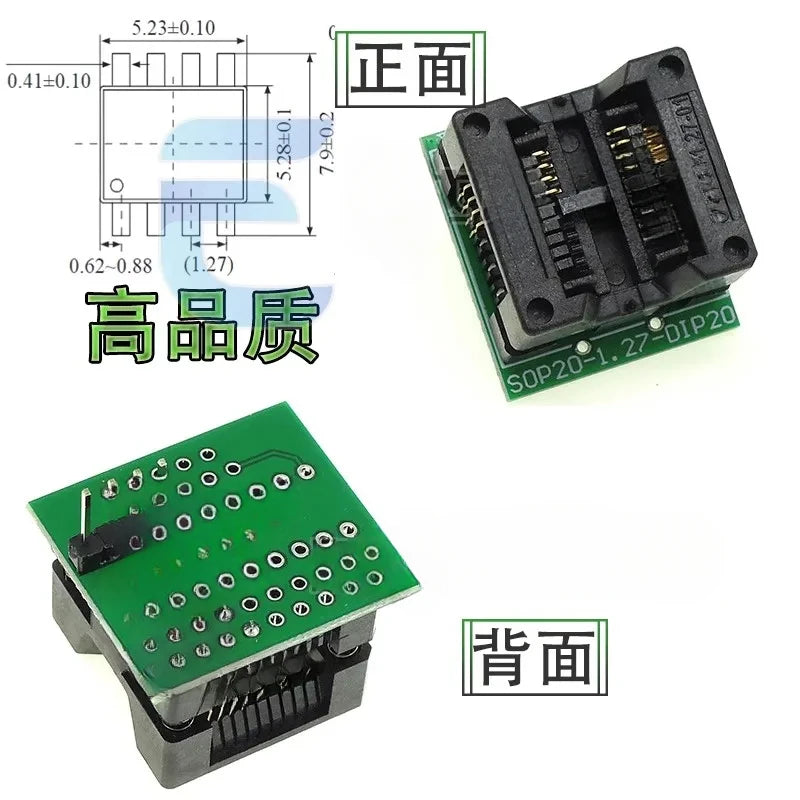 SOP/TSSOP to DIP Programmer Adapter Socket Set 8–28 Pin IC Programmer Adapter Richie's