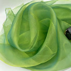 150x100cm Two-Tone Gradient Organza Fabric | Soft Sheer Craft Organza Craft Fabric Richie's Light Green 150 x100cm