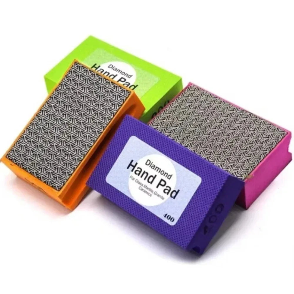Diamond Hand Polishing Pads – Tile, Glass, Marble & Stone Diamond Sanding Block Richie's