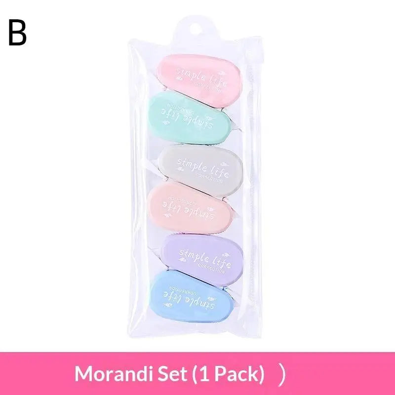 Mini Correction Tapes 6-Pack – School & Office Stationery Correction Tape Set Richie's B