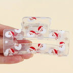 Festive Christmas Santa PVC Hair Claw Clip – Holiday Gift Hair Claw Clip Richie's