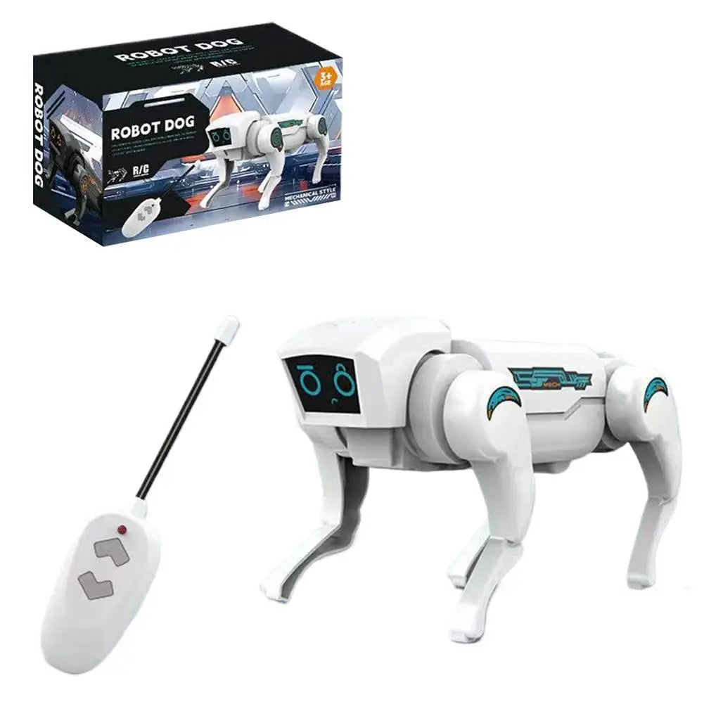 Robot Dog Toy – RC Interactive STEM Pet with LED Eyes for Kids RC Robot Dog Toy Richie's White Remote control