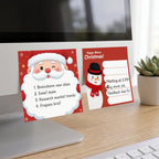 2-Pack Christmas Sticky Notes Santa Snowman Memo Pads Christmas Sticky Notes Richie's