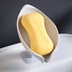 Leaf Shape Drain Soap Holder Suction Cup Tray – Shower & Kitchen Soap Dish Holder Richie's A 1pc