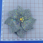 3D Rhinestone Flower Brooch Patch – DIY Sewing Embellishment Rhinestone Flower Brooch Richie's Silver White