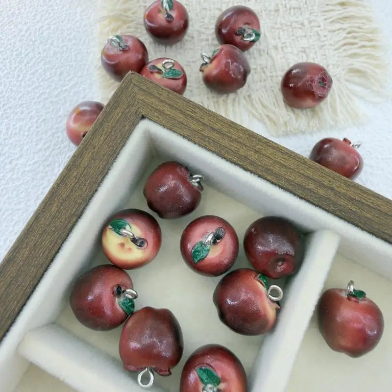 3D Resin Fruit Charms 5-Piece DIY Jewelry Making Set Jewelry Charms Richie's A4