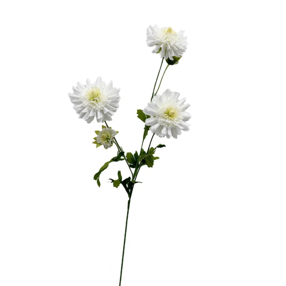 Yellow Artificial Chrysanthemum Stems – Faux Silk Flowers Artificial Flower Stems Richie's White