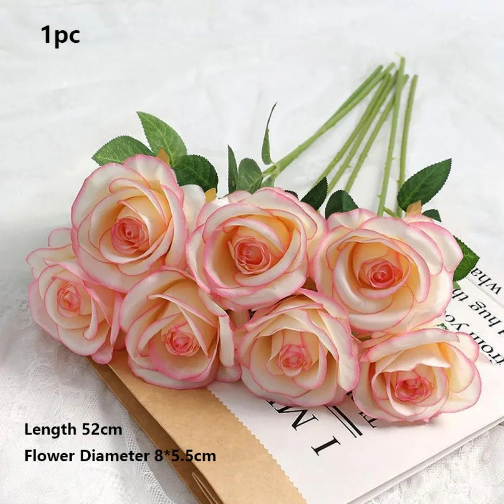 Silk Artificial Rose – 8 Colors for Party & Home Decor Artificial Silk Flowers Richie's Light Pink