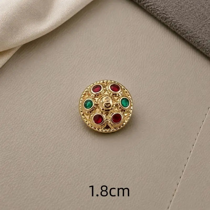 Eye-Shaped Shank Button – Creative Alloy Sweater Accessory