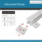 4PCS Aluminum Profile Side Panel Brackets 2020/3030/4040 Aluminum Profile Brackets Richie's EU4040 suit-4pcs
