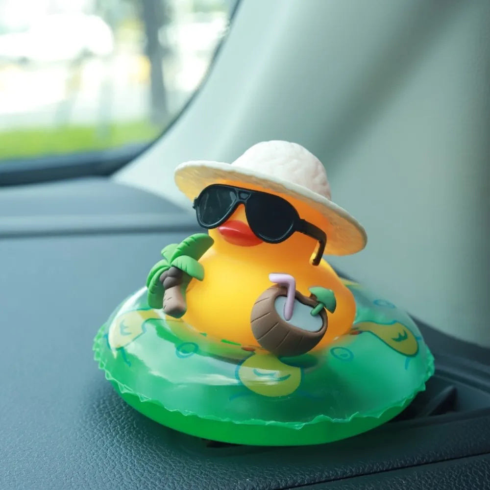 Rubber Squeeze Duck Car Dashboard Ornament – Yellow Duck Décor Car Dashboard Ornament Richie's