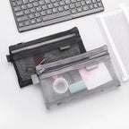 Transparent Pencil Case Double-Layer Mesh Bag | Multi-Use Pencil Case Richie's