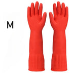Thick Latex Dishwashing Gloves Extended Cuff | Kitchen Cleaning Household Cleaning Gloves Richie's 38cm 1 pair