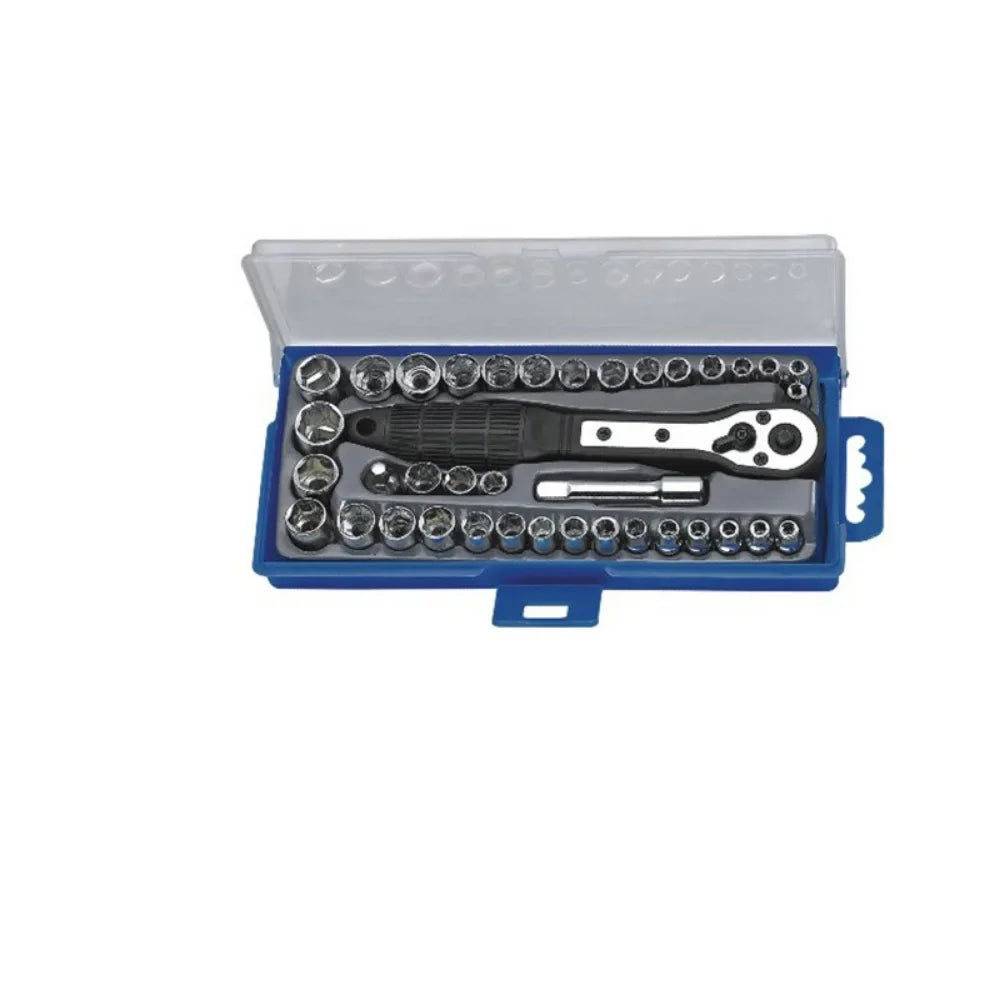 38-Pc Ratchet Socket Wrench Set – Metric & SAE Car Repair Kit Socket Wrench Set Richie's