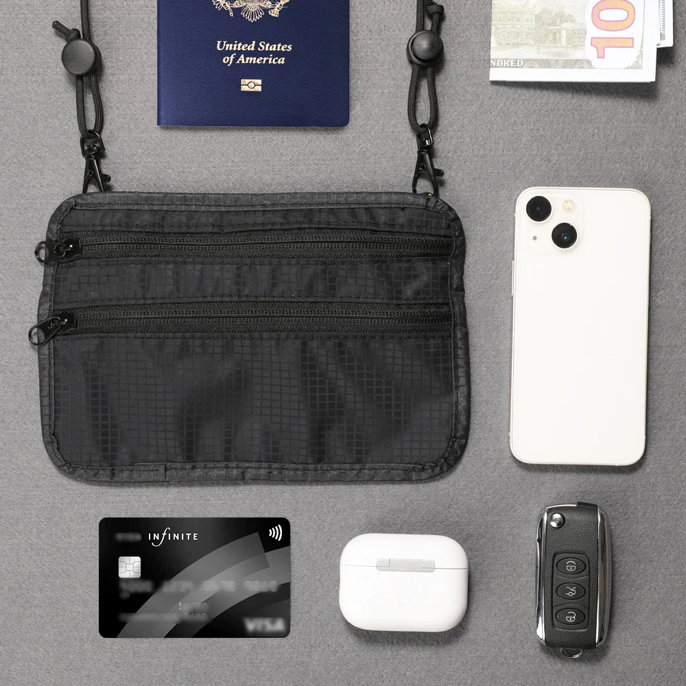 RFID Blocking Neck Wallet – Family Passport Holder Organizer Travel Passport Wallet Richie's