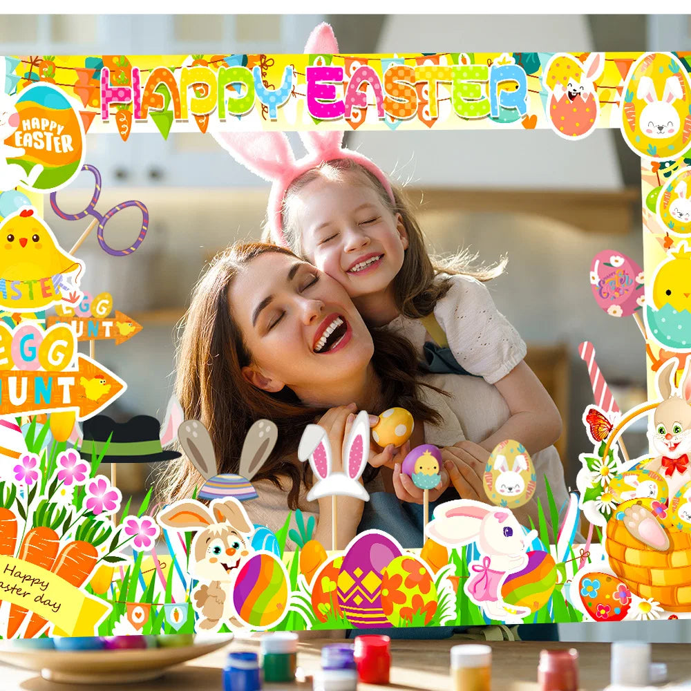 Funny Easter Photo Frame Paper Prop – Party Decoration Holiday Party Prop Richie's
