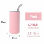 Neoprene Water Bottle Sleeve with Handle – 420/550ml Bottle Sleeve Richie's Pink 420ml
