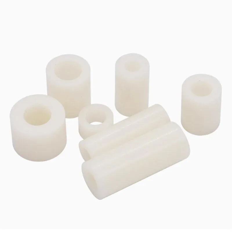 500Pcs M4 Nylon Standoff Spacers Black White PCB Hollow Washers Nylon Standoff Spacers Richie's WHITE M4 45mm