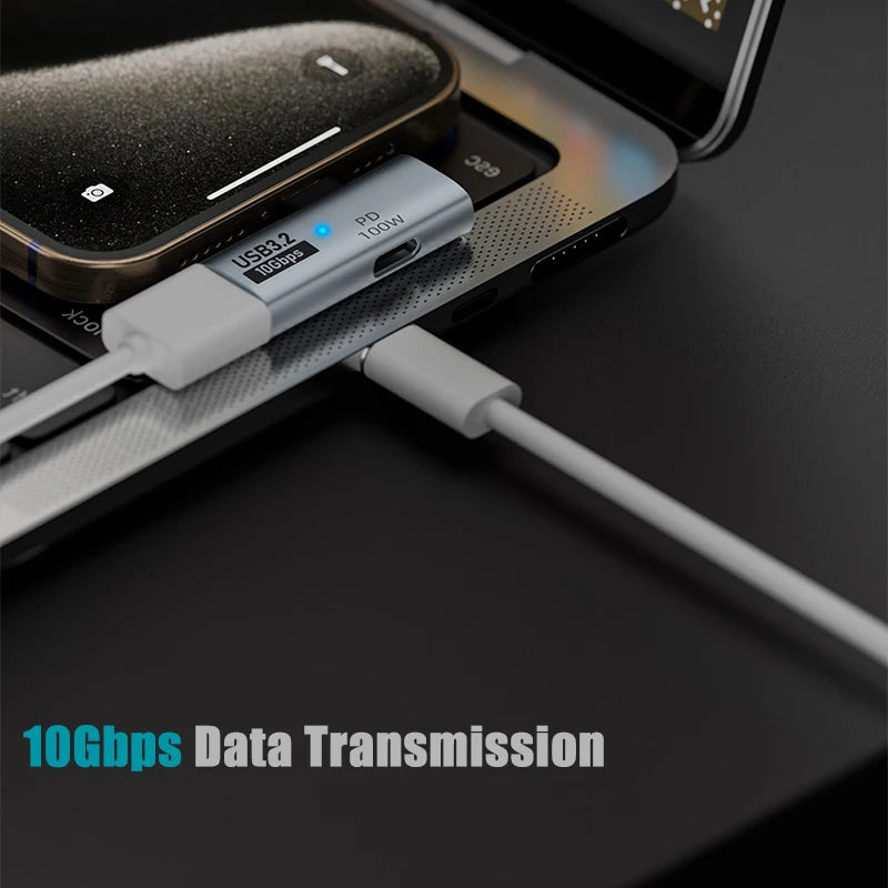 USB-C OTG Hub 10Gbps 100W PD 1-in-2 Adapter for MacBook USB-C Hub Adapter Richie's