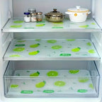 Lemon Pattern Fridge Liner Set 4/8Pcs – Waterproof Non-Slip EVA Refrigerator Shelf Liner Richie's