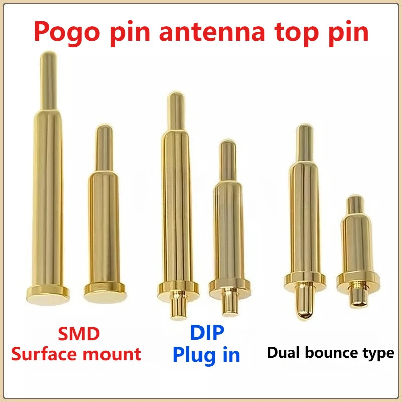 DIP SMD Double Spring PCB Pogo Pin Connectors 20/50/100 Pcs PCB Pogo Pin Connector Richie's
