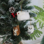 Faux Fur Animal Christmas Ornaments – Owl Bunny Squirrel Christmas Ornament Richie's