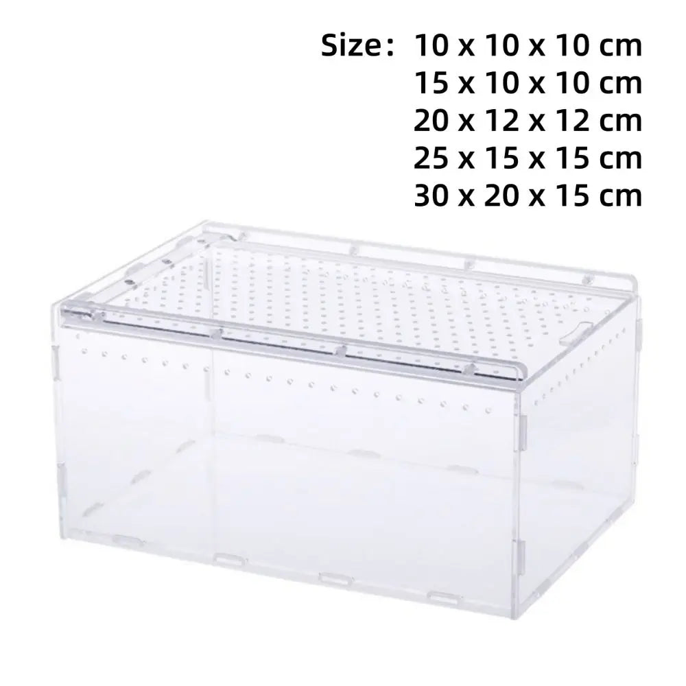 Transparent Acrylic Reptile Terrarium – Ventilated Lizard Habitat Reptile Terrarium Richie's