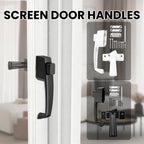 Push Button Storm Door Latch – Universal Reversible Kit Door Latch Kit Richie's
