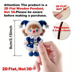 12pcs Wooden Christmas Tree Ornaments – Deep Sapphire Pendants Christmas Tree Ornaments Richie's