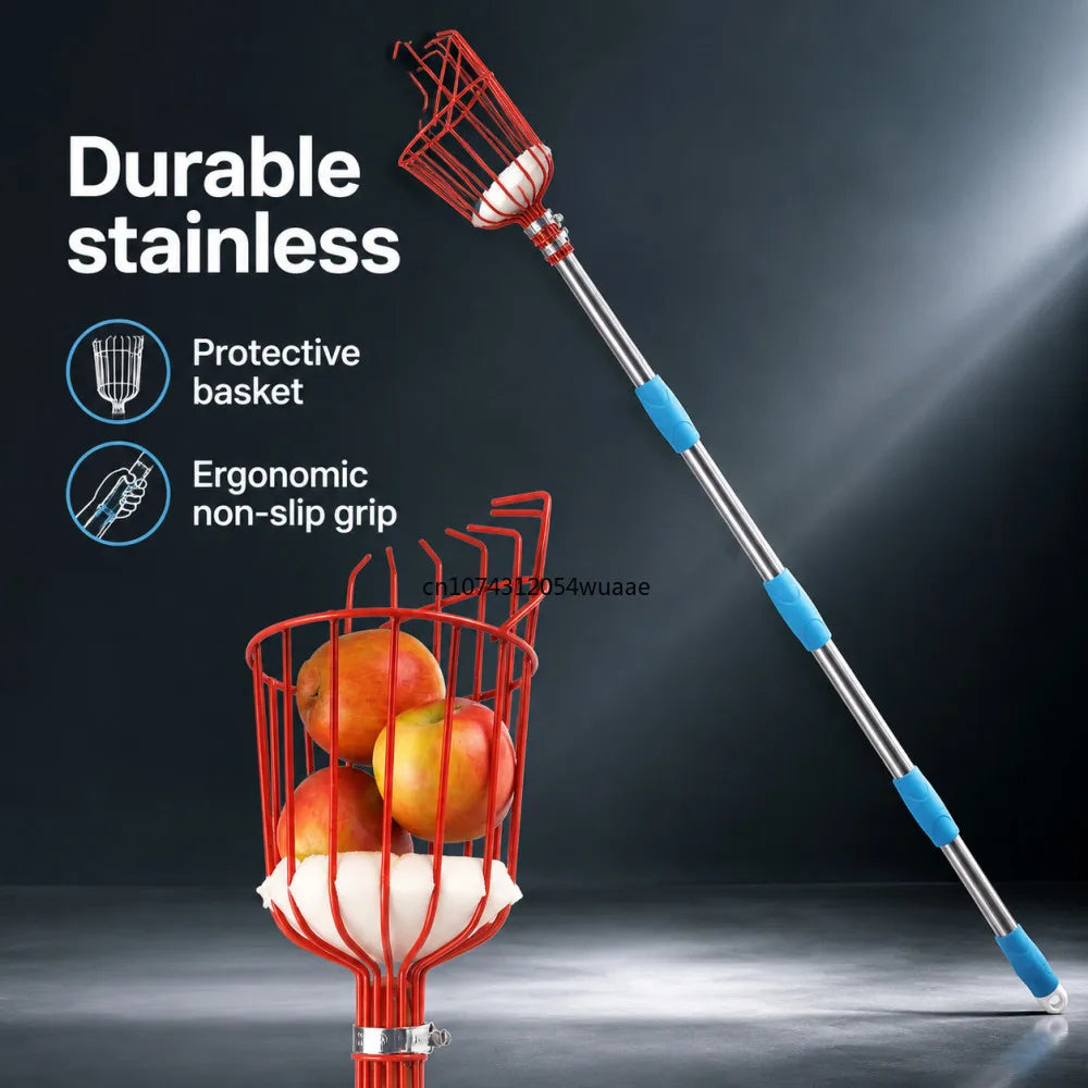 TOTNEND Metal Fruit Picker Set with Adjustable Depth Basket Fruit Picker Tool Richie's