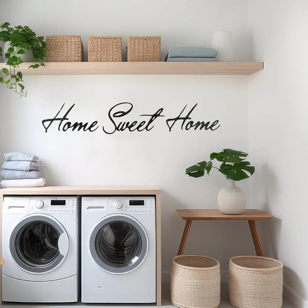 PVC Black Letter Wall Stickers 10x60cm – Self-Adhesive Decals Wall Decal Sticker Richie's