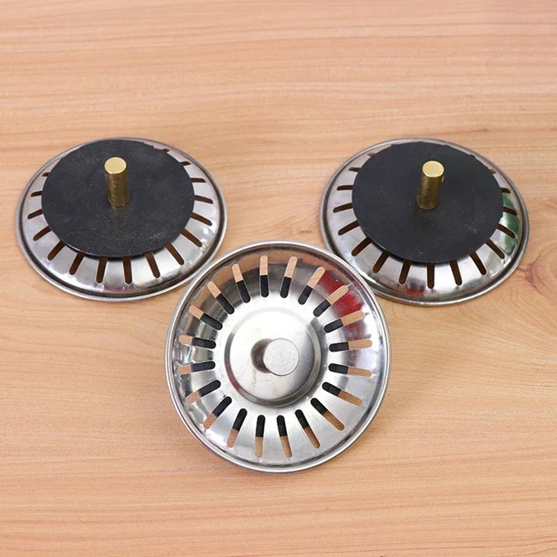 2-Pack Stainless Steel Sink Strainer Stopper & Floor Drain Filter Sink Strainer Stopper Richie's