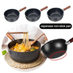 Non-Stick Iron Omelette Pan & Noodle Pot – Wooden Handle Non-Stick Cookware Richie's