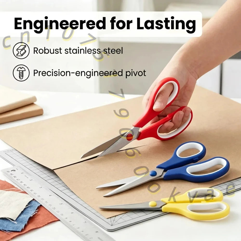 TOTNEND Stainless Steel Scissors Ergonomic Grip | 1–5 Pcs Craft Scissors Set Richie's
