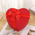 Heart-Shaped Kraft Paper Gift Box with Red Bowknot | 3 Sizes Gift Box Richie's Red M